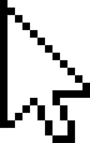 pixelated arrow cursor icon on transparent background - Download Free Stock Videos Pikwizard.com