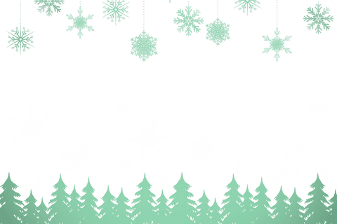 Snowflakes and Fir Trees on Transparent Background Vector Illustration - Download Free Stock Videos Pikwizard.com