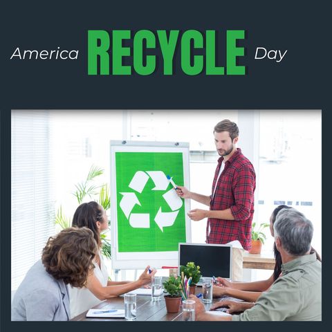 recycle awareness presentation with diverse team - Download Free Stock Templates Pikwizard.com