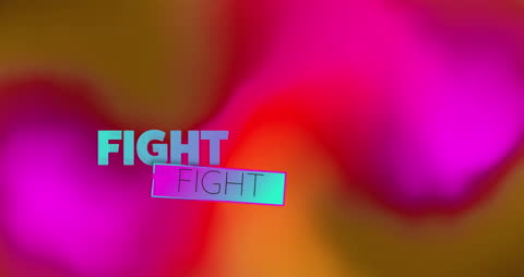 Vibrant Animation Text with Colorful Gradient Background