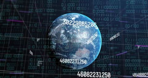 Holographic earth with numeric data streams and global analytics network