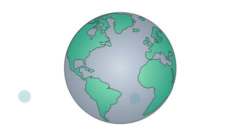 Stylized Green Globe on White Background Illustrating Global Concepts - Download Free Stock Images Pikwizard.com