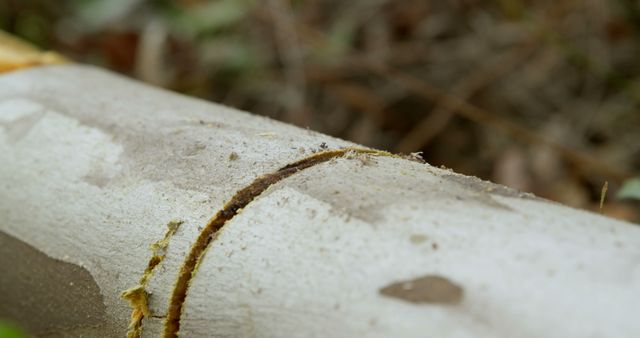 Rough Cut on Tree Branch Sawed Outside - Download Free Stock Images Pikwizard.com