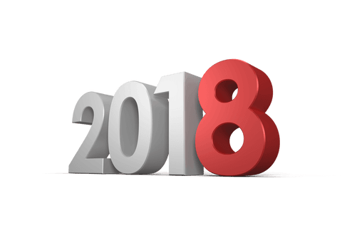 2018 Text Illustration on Transparent Background for Year and Celebration Concepts - Download Free Stock Videos Pikwizard.com