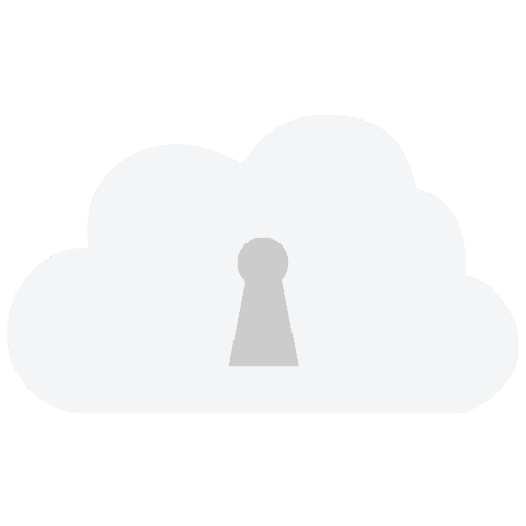 secure cloud with keyhole symbol on transparent background - Download Free Stock Videos Pikwizard.com