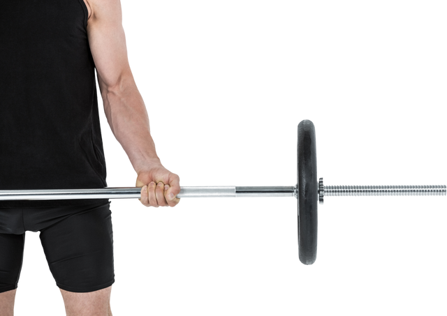 Transparent Bodybuilder Lifting Heavy Barbell Weights, Isolated Background - Download Free Stock Videos Pikwizard.com