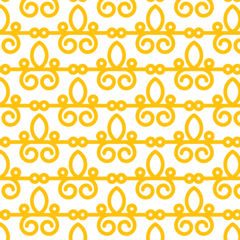 Oriental Yellow Pattern on Transparent Background Vector Design - Download Free Stock Videos Pikwizard.com