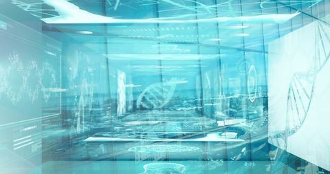 Medical Data Visualization with Futuristic Cityscape Backdrop - Download Free Stock Images Pikwizard.com