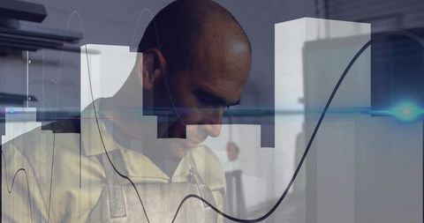 Metal Artisan Working in Monochrome with Productive Data Accents