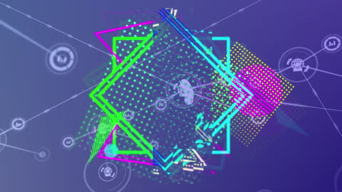 Tech Connections and Digital Geometry Abstract Background