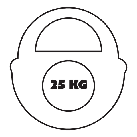 25kg Weight Lifting Icon with Transparent Background Vector - Download Free Stock Videos Pikwizard.com