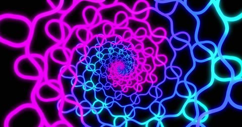 Vibrant Colorful Geometric Tunnel Abstract Background - Download Free Stock Images Pikwizard.com