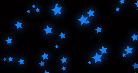 Vibrant Blue Stars on Black Background - Download Free Stock Images Pikwizard.com