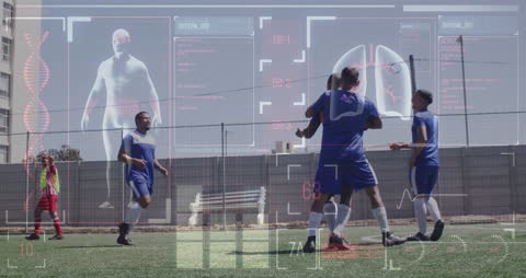Futuristic Augmented Reality Analyzing Soccer Players on Field