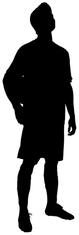 Transparent Silhouette of Man Holding Ball Illustrates Sport and Team Spirit - Download Free Stock Videos Pikwizard.com
