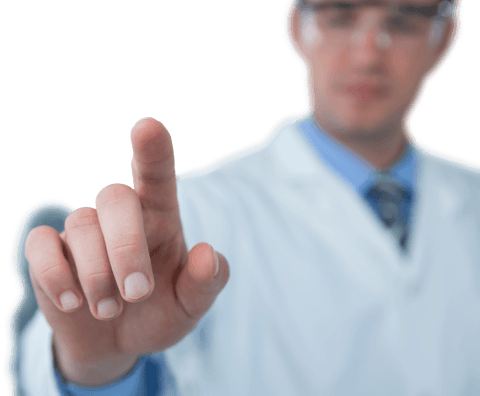 Illustration of Scientist Interacting with Transparent Virtual Interface - Download Free Stock Videos Pikwizard.com