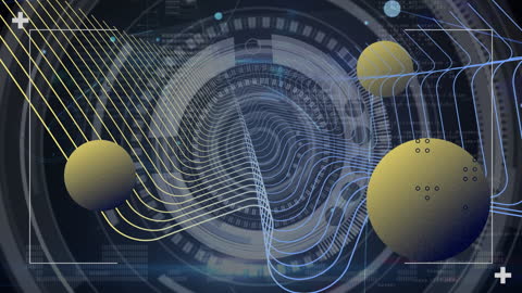 Futuristic Data Networks with Abstract Digital orbs