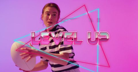 Levelling Up Concept with Abstract Geometric Elements