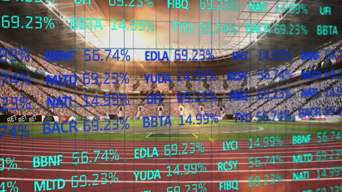 Dynamic Financial Data Projection in Sports Stadium Environment