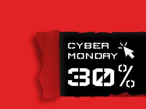 cyber monday 30% discount announcement bold red background - Download Free Stock Templates Pikwizard.com