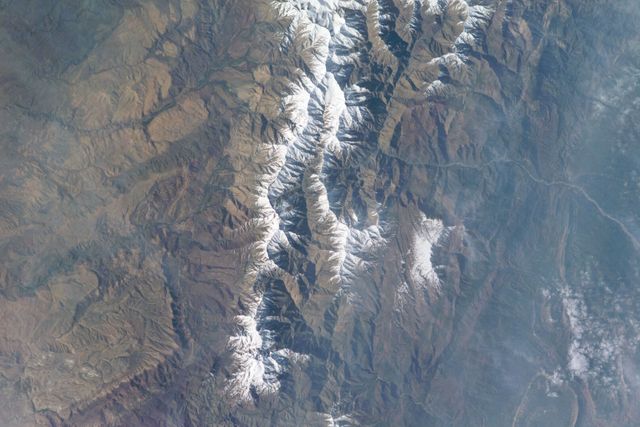 Aerial View of Snowcapped Mountains in Morocco - Download Free Stock Photos Pikwizard.com