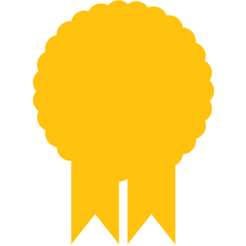 Bright Yellow Badge Ribbon Transparent Background Illustration - Download Free Stock Videos Pikwizard.com