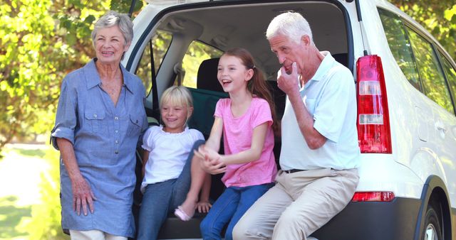 Happy Multi-Generational Family Enjoying Day Out Together - Download Free Stock Images Pikwizard.com