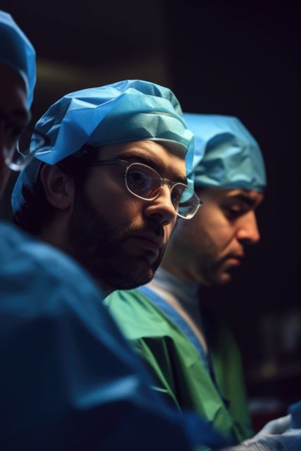 Busy diverse male surgeons at surgery, created using generative ai technology - Download Free Stock Photos Pikwizard.com