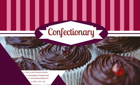 chocolate cupcakes and confectionery banner design - Download Free Stock Templates Pikwizard.com