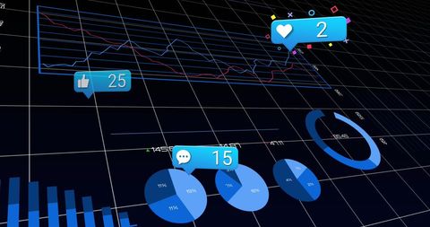 Social Media Engagement and Data Analysis Concepts - Download Free Stock Images Pikwizard.com
