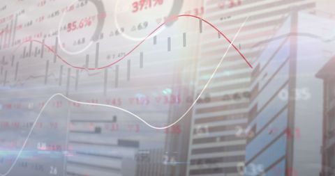 Financial Data Analysis and Cityscape Integration Leading Global Business - Download Free Stock Images Pikwizard.com