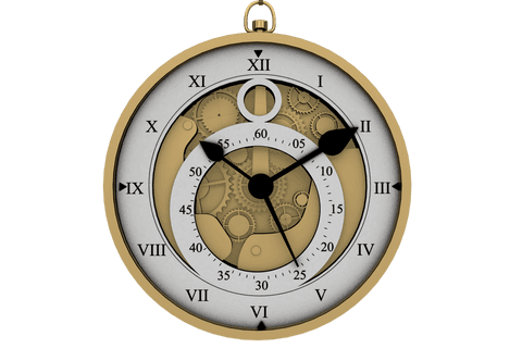 Transparent Pocket Watch with Visible Mechanical Gears - Download Free Stock Videos Pikwizard.com