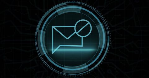 Online Security Email Icon with Digital Interface Touch - Download Free Stock Images Pikwizard.com