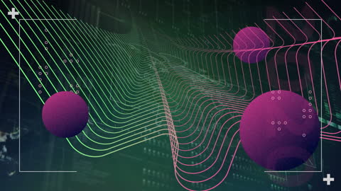 Abstract Global Technology Concept with Digital Interfaces