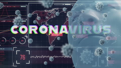 Digital Futuristic COVID-19 Analysis Concept