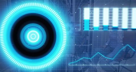 Futuristic Data Interface with Technology Elements - Download Free Stock Images Pikwizard.com