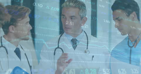Medical Professionals Analyzing Healthcare Data and Trends