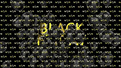Black Friday Animation with Festive Balloons and Patterns