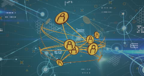 Networked Globe of User Profiles in Futuristic Digital Field