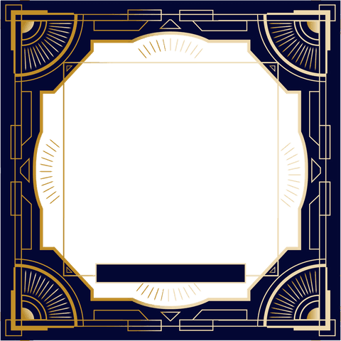 luxurious transparent art deco frame with sunburst details - Download Free Stock Videos Pikwizard.com