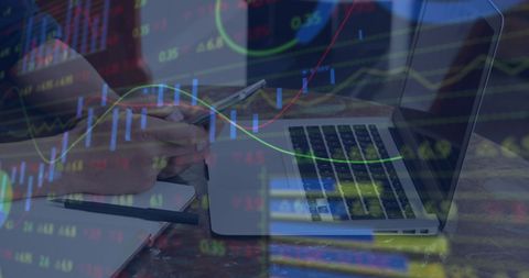 financial analysis digital strategy with smartphone and laptop - Download Free Stock Images Pikwizard.com