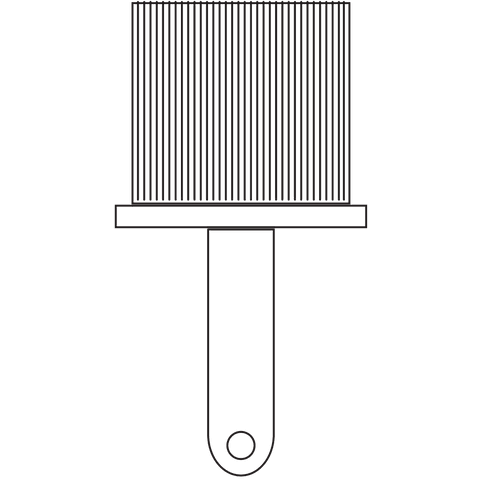 Black Brush Illustration on Transparent Background