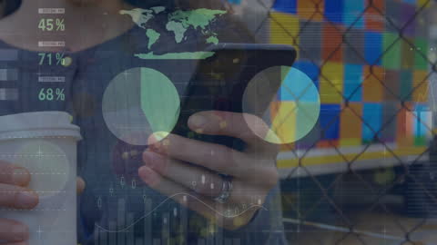 Animated Data Processing Technology Over Smartphone Use