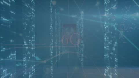 Futuristic 6G Network Technology Abstract