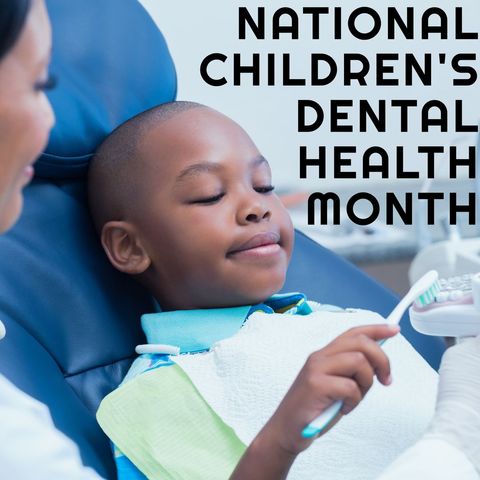 child learning dental care during national children's dental health month - Download Free Stock Templates Pikwizard.com