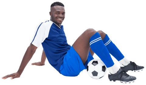 smiling african american soccer player with ball on transparent background - Download Free Stock Videos Pikwizard.com
