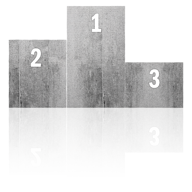 Grey Podium with Numbers Isolated on Transparent Background - Download Free Stock Videos Pikwizard.com