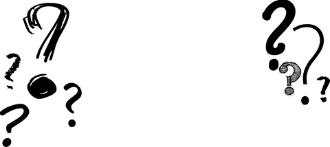 Transparent Vector Question Marks Illustration