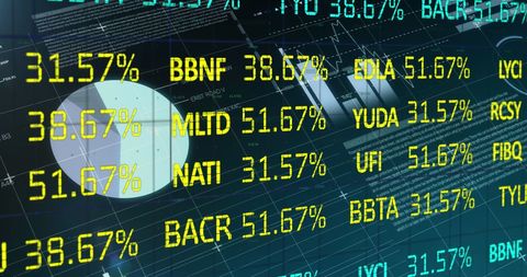 Financial Data Analysis with Digital Charts - Download Free Stock Images Pikwizard.com