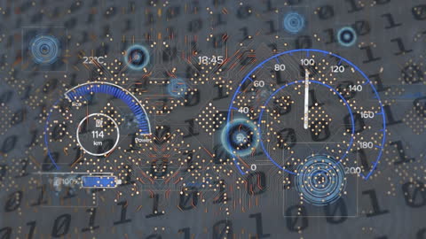 Futuristic Data Processing and Global Connectivity Visualization